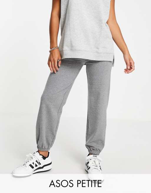 ASOS DESIGN Petite - Smalle basis-joggingbukser i meleret koksgrå