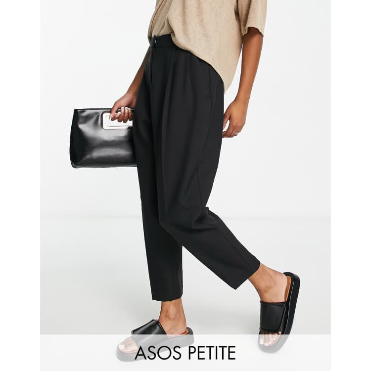 ASOS DESIGN tailored chic tapered pants in black