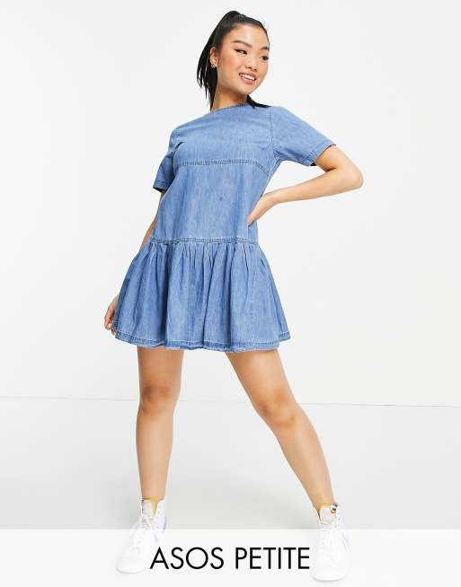 Asos denim outlet smock dress