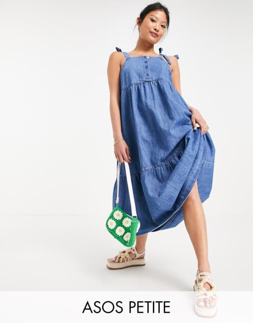 Asos petite cheap denim dress