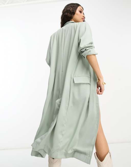 Green on sale duster coat