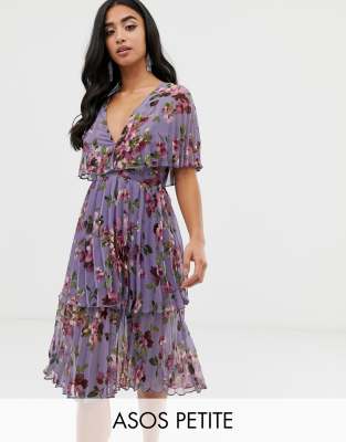 asos lilac midi dress