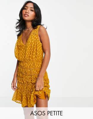 Petite mustard dress best sale