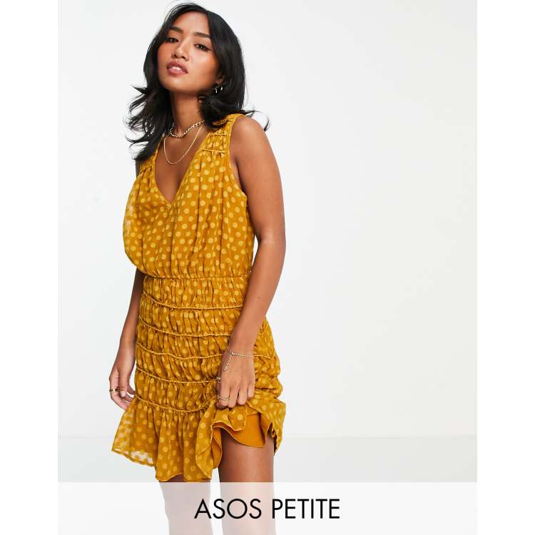 Petite mustard sale dress