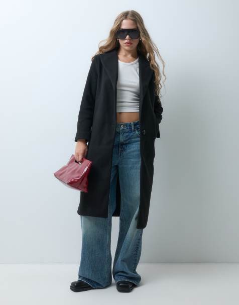 ASOS DESIGN Petite - Soprabito monopetto nero - view 1