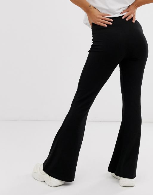ASOS DESIGN Petite - Sorte basis-bukser med svaj, 2 af 4