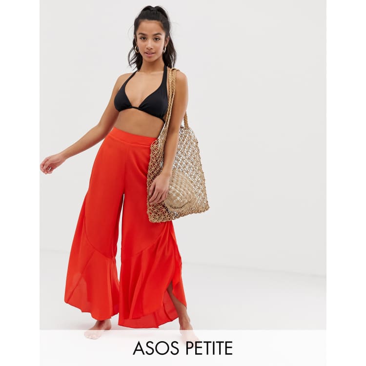 Petite beach trousers clearance uk