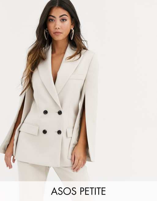 ASOS DESIGN Petite split sleeve suit blazer | ASOS