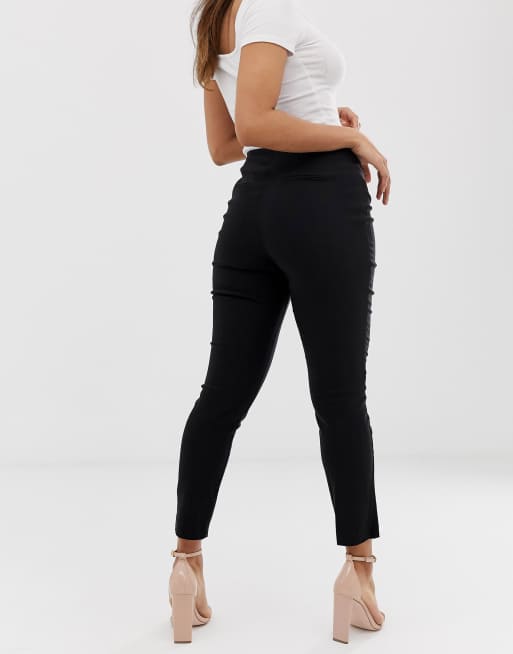 ASOS DESIGN Petite – Spodnie z podwyższonym stanem o obcisłym kroju, 2 z 4