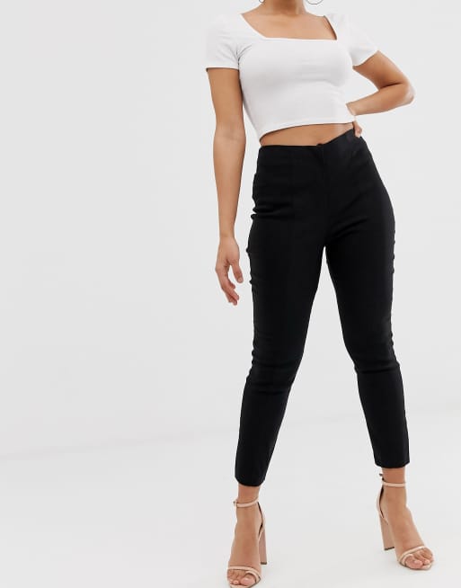 ASOS DESIGN Petite – Spodnie z podwyższonym stanem o obcisłym kroju, 4 z 4