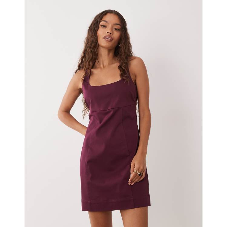 mini dress sale Miss Circle Women Malia Drop Waist Corset Lace Up Back Mini Dress