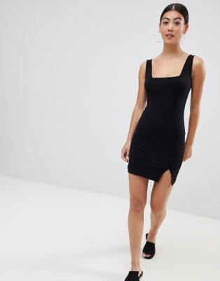 black bodycon dress asos