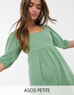 asos petite green dress