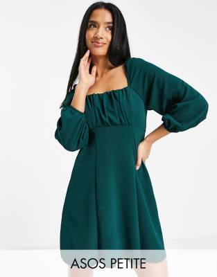 asos bottle green dress