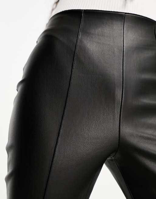 Black stretch cigarette sale pants