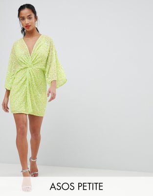 asos green kimono dress
