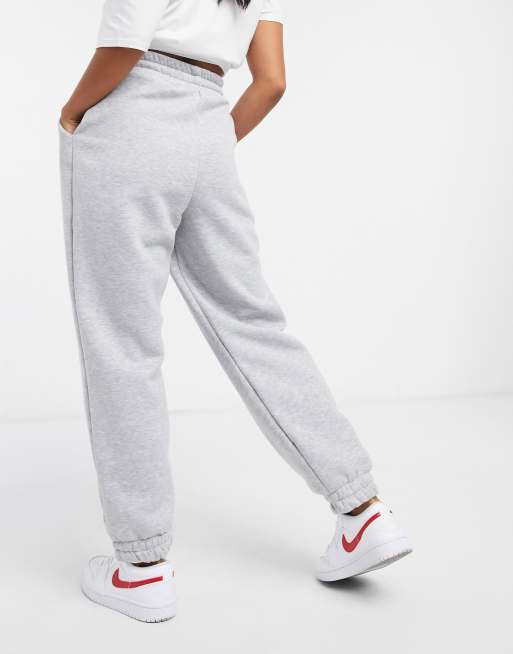 ASOS DESIGN Petite super oversized sweatpants in gray marl