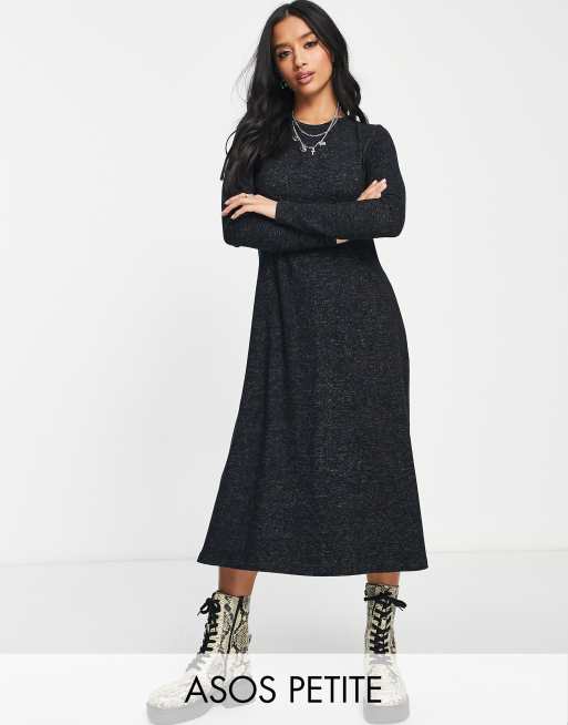 Long sleeve store midi swing dress