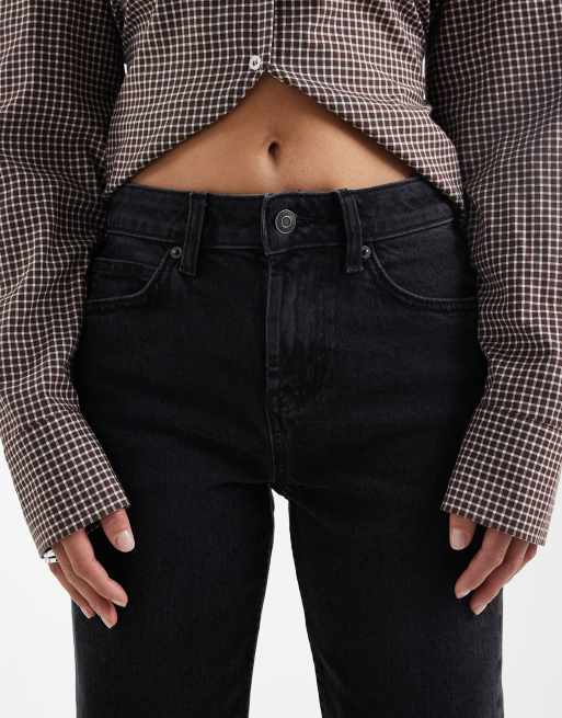 ASOS DESIGN Petite – Svarta jeans med komfortstretch och raka ben, 5 av 5