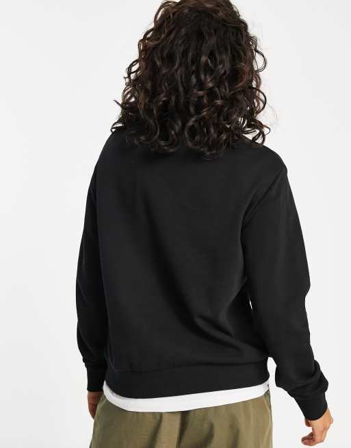 Petite black sweatshirt sale