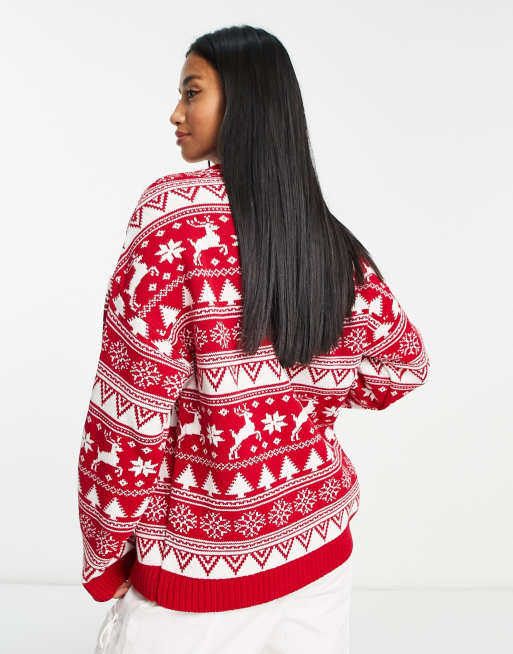 ASOS DESIGN Petite – Świąteczny sweter ze wzorem skandynawskim, 2 z 4