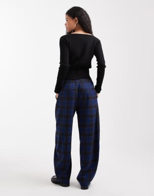 Asos Petite Asos Design Petite Tailored Barrel Pants In Black