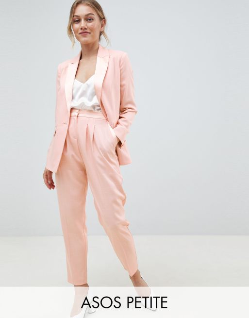 ASOS DESIGN Petite tailored satin contrast suit, 3 of 3