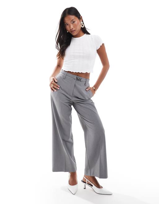 Petite cropped wide leg pants sale