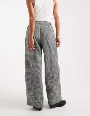 Asos Petite Asos Design Petite Tailored Relaxed Straight Leg Pants In Multi