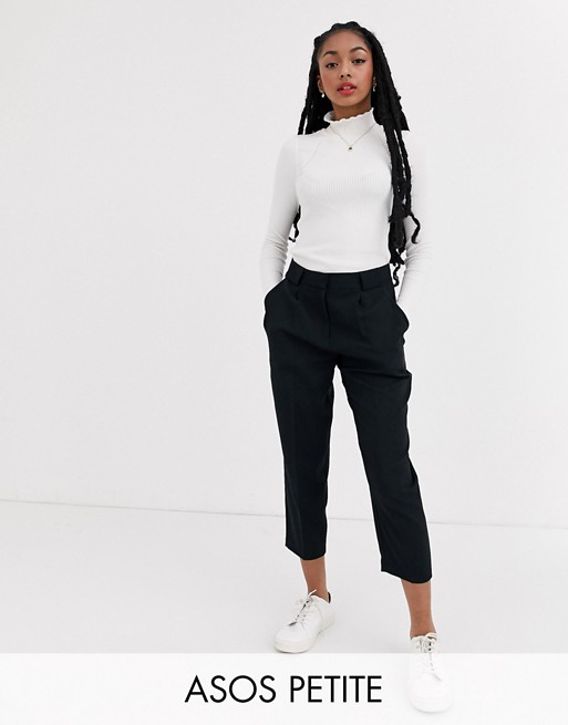 ASOS DESIGN Petite tailored smart tapered trousers