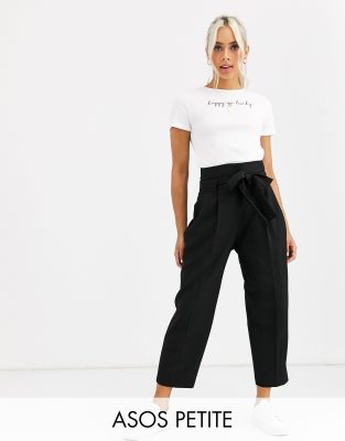 petite cropped summer trousers