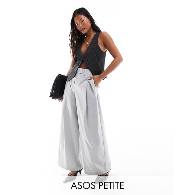 ASSORT CROSS TUCK BAGGY PANTS /グレー×ホワイト 新色追加】ASSORT CROSS TUCK BAGGY PANTS / アソートクロス