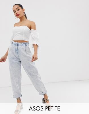 acid wash boyfriend jeans