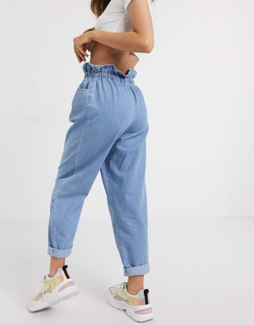 Asos paperbag jeans best sale