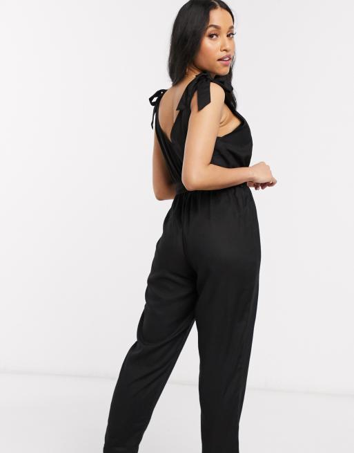 Black tie deals strap overalls