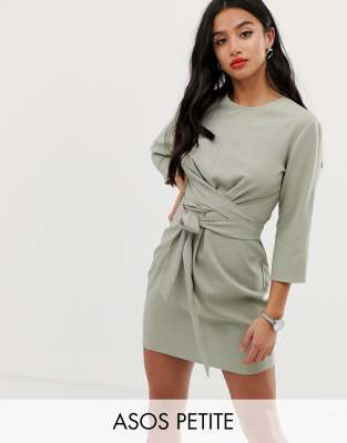 wrap around tie dress
