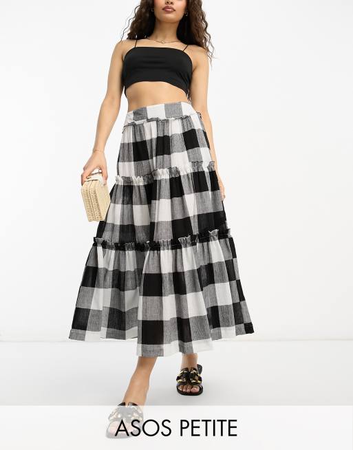 Asos tiered midi skirt sale