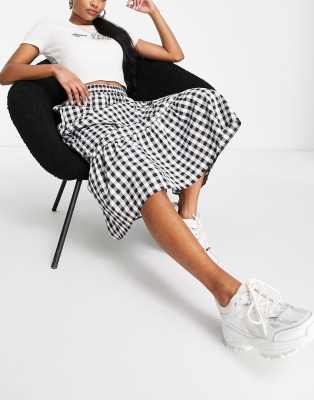 petite gingham skirt