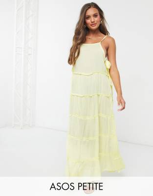 side tie maxi skirt
