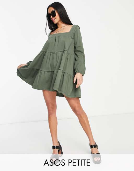 Asos petite smock clearance dress