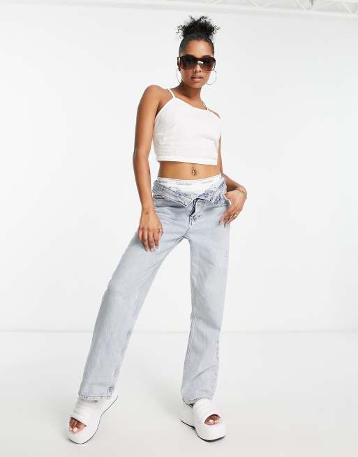ASOS DESIGN Petite - Top estivo in lino bianco con collo squadrato e laccetti sul retro, 4 di 4