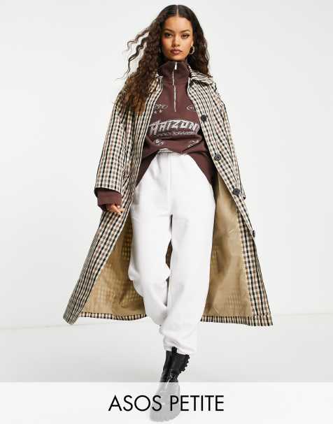 ASOS DESIGN Petite - Trench boyfriend a quadri - view 1