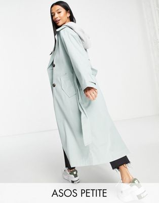Manteaux DESIGN Petite - Trench-coat avec capuche en jersey - Kaki