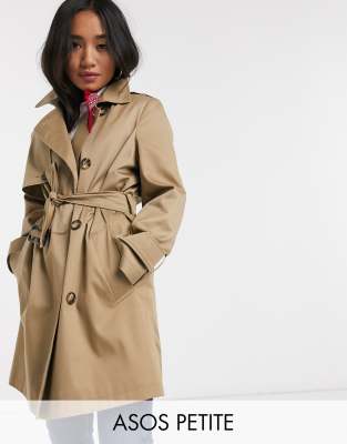 asos petite trench coat