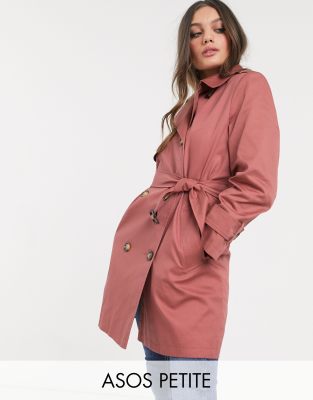 trench coat rose poudre