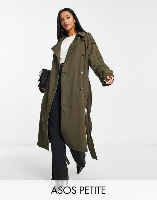 Asos petite trench coat online