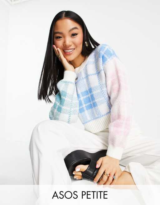 ASOS DESIGN Petite - Trøje i multiternet print