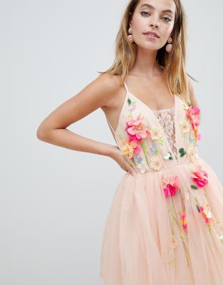 asos flower dress