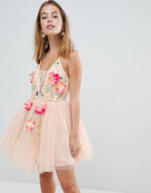 Asos 3d shop flower dress