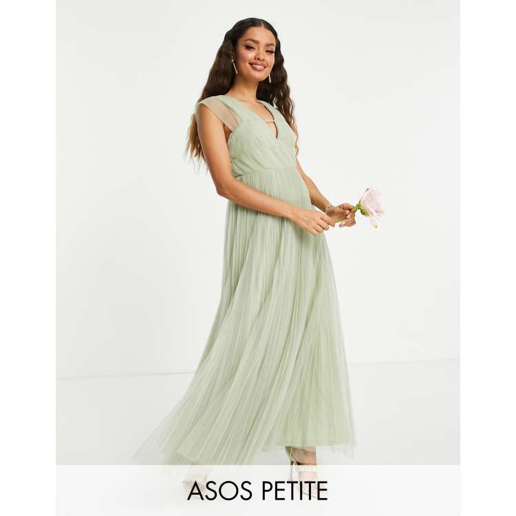 Petite plunge maxi dress sale